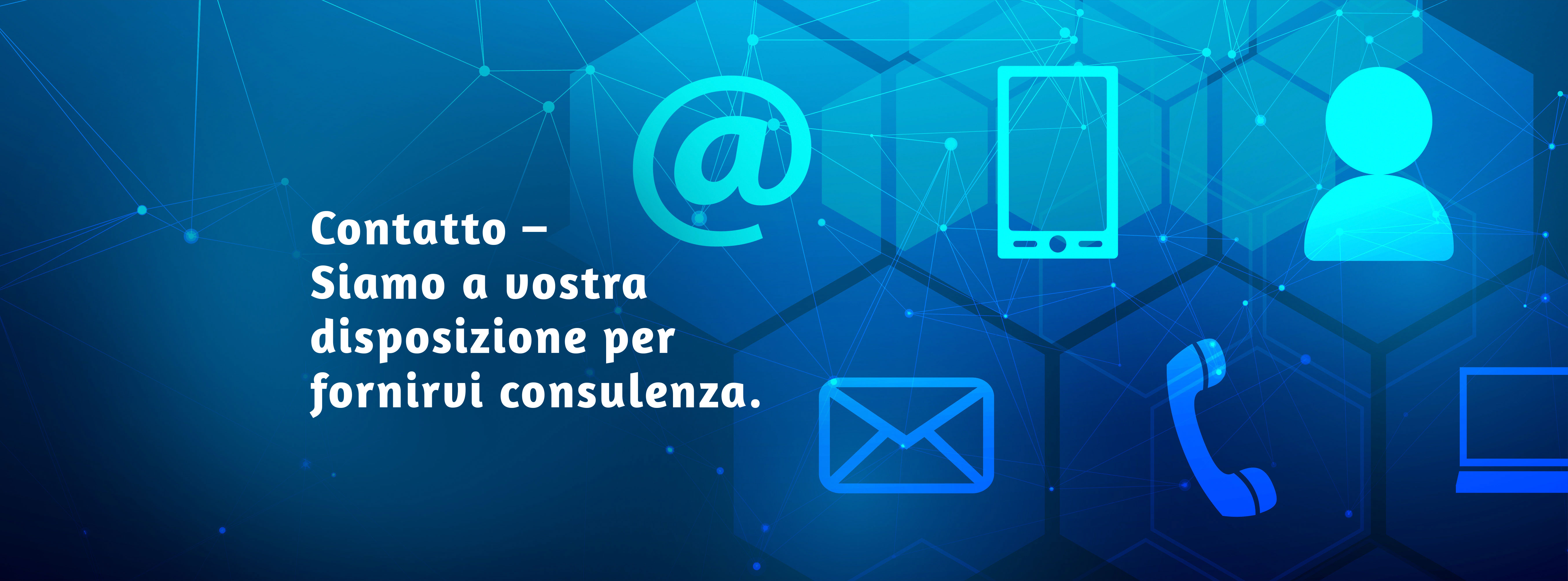 Grafica blu Simboli di contatto