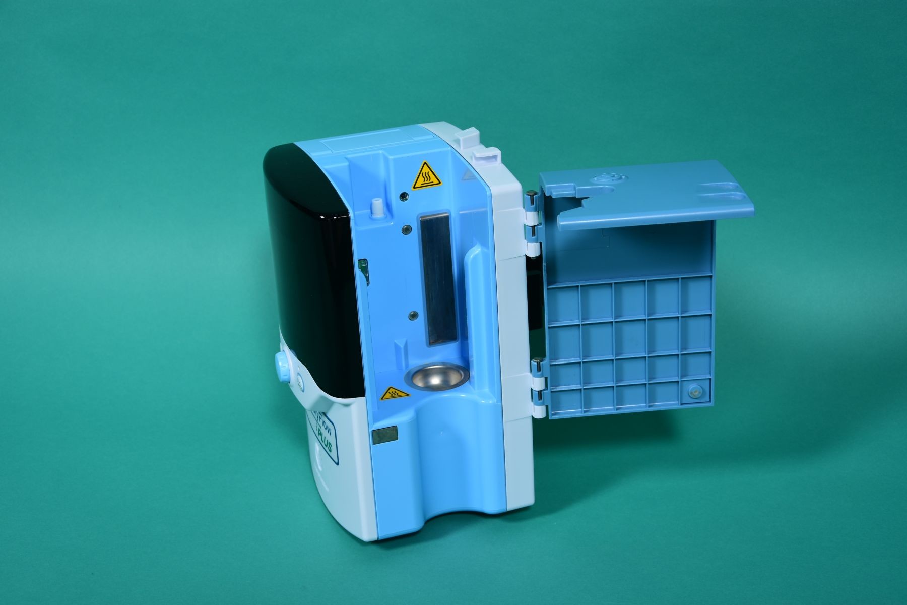 VAPOTHERM Precision Flow Plus: Atemtherapiegerät - Seitenabdeckung geöffnet