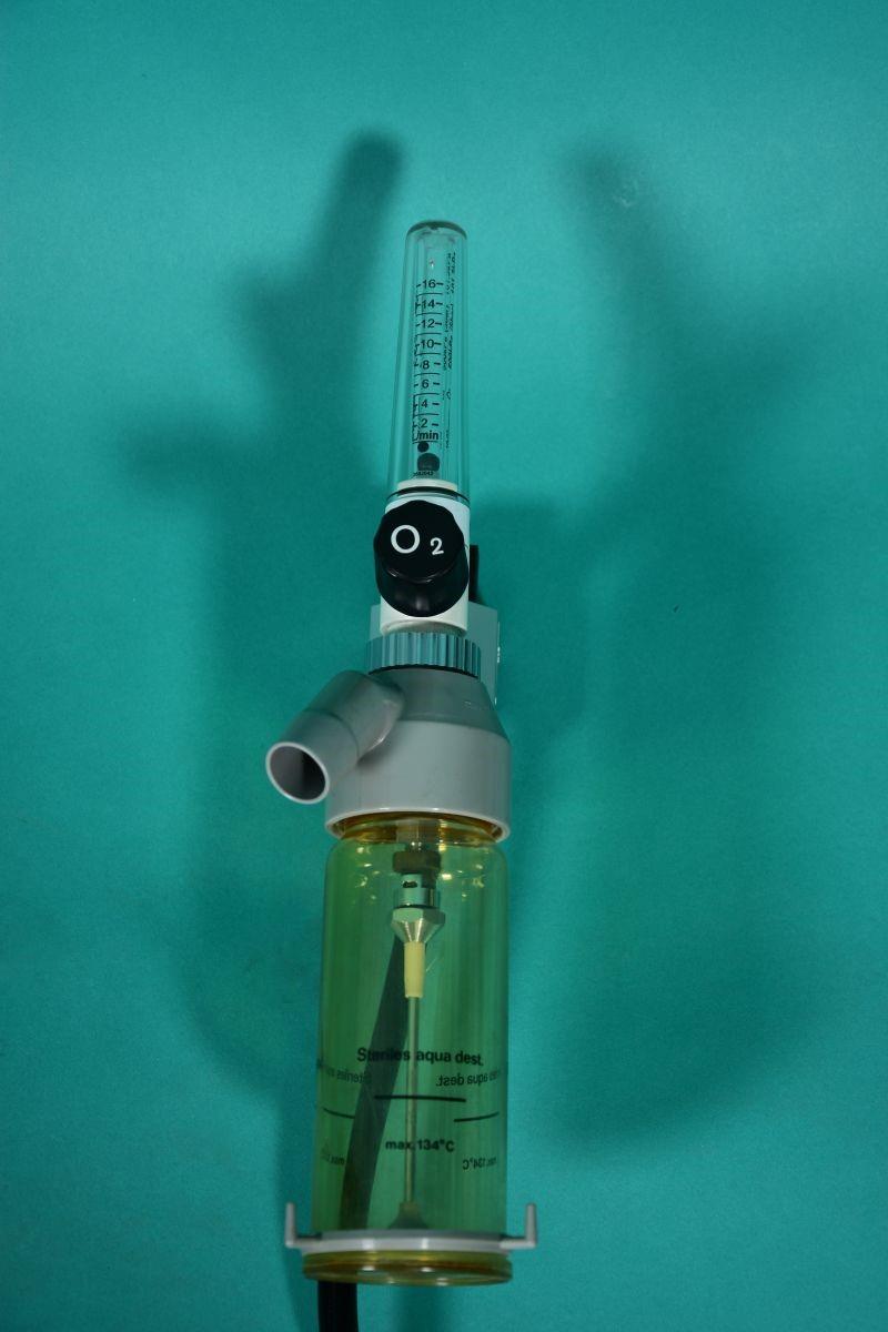 DRÄGER tube flowmeter O2, rail unit, with tube