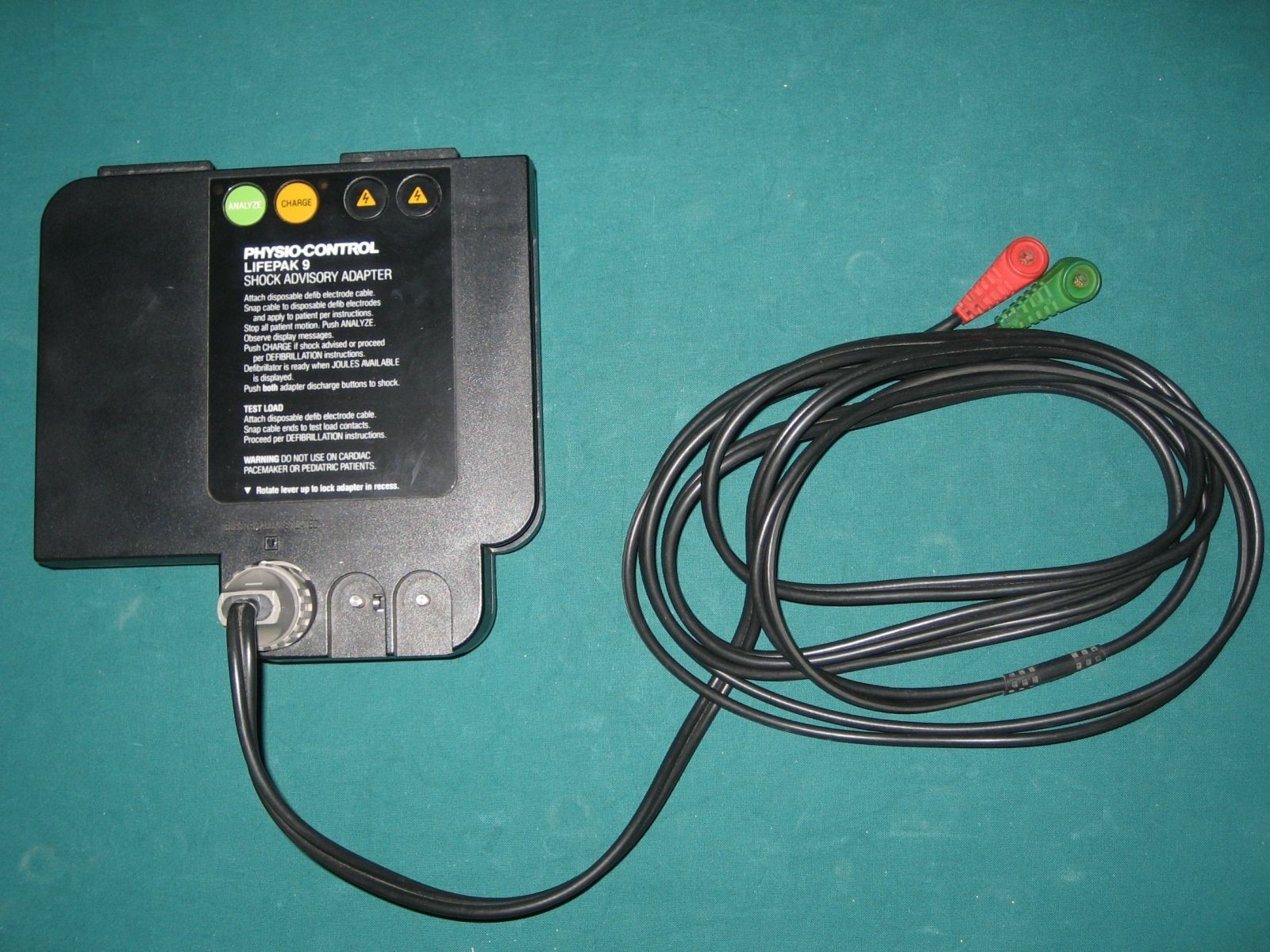 PHYSIO CONTROL Lifepak 9  Shock advisory adapter