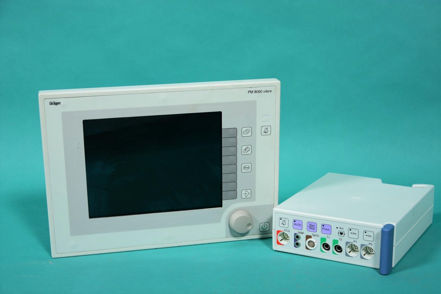 DRÄGER PM 8060 Vitara EKG-Monitor mit Modulbox