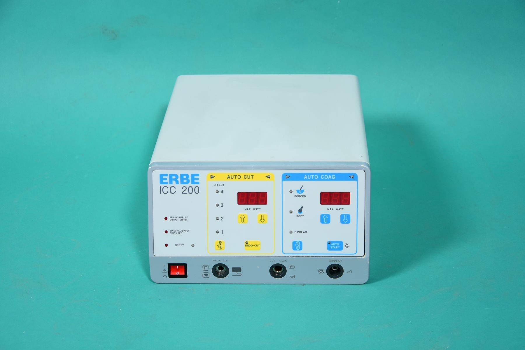 ERBE ICC 200 mit EndoCut Funktion, deutsche Version,  monopolar 200 Watt, bipolar 120 Watt