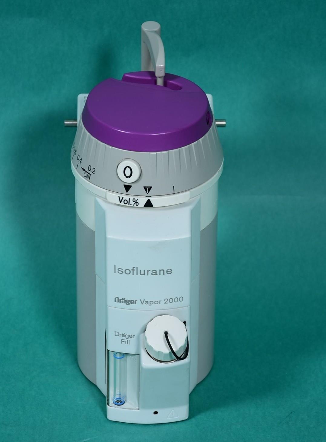 DRÄGER Vapor 2000, Isoflurane, with DRÄGER-FILL