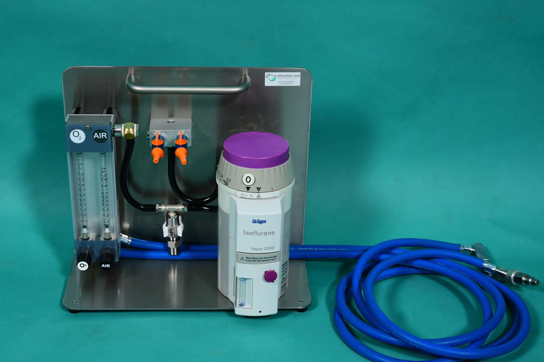 DR. MÜLLER Labortiernarkoseger mit Dräger Vapor 2000