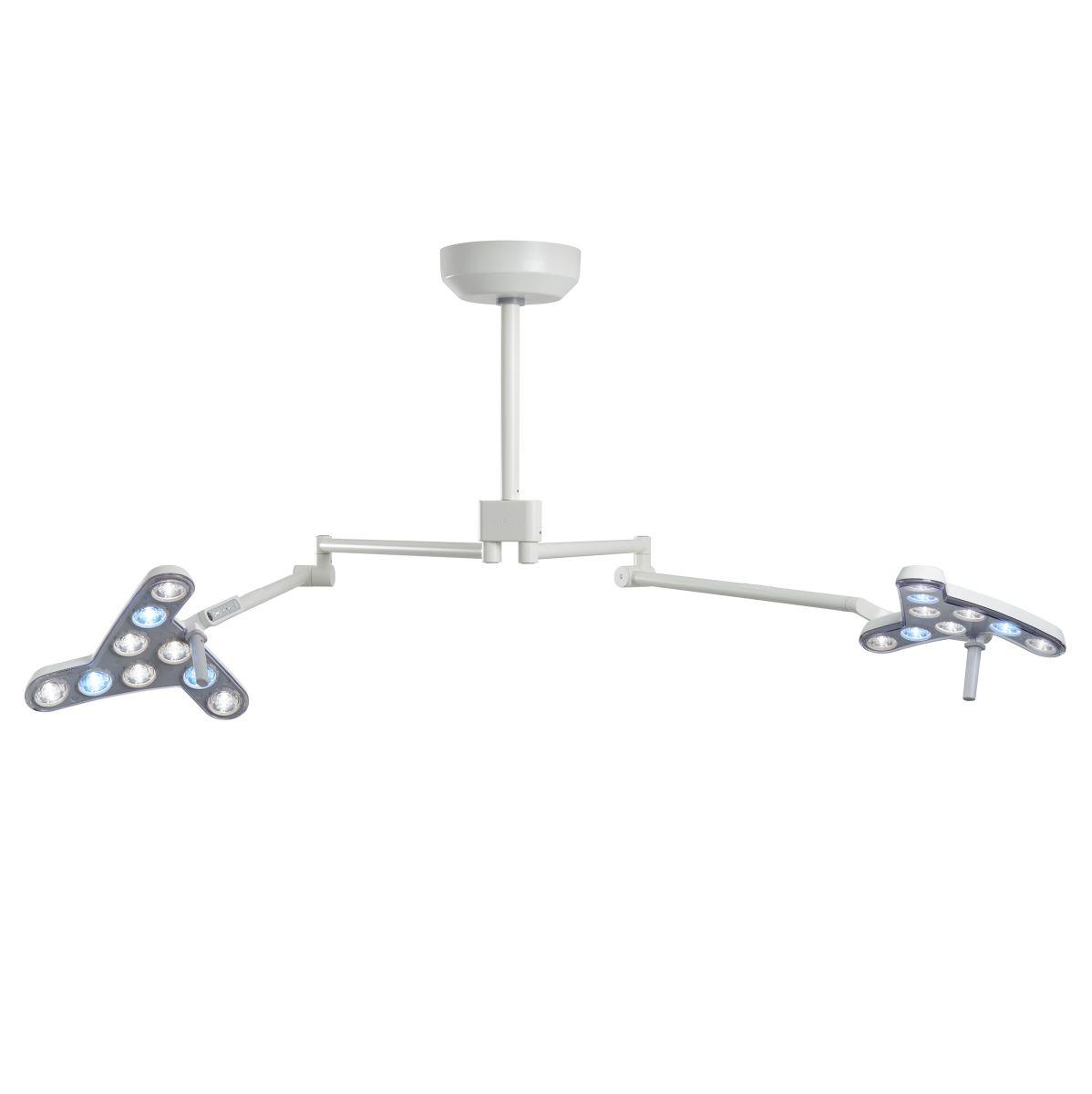 DERUNGS Triango 100-3 Duo.  Duo operating light for ceiling mounting