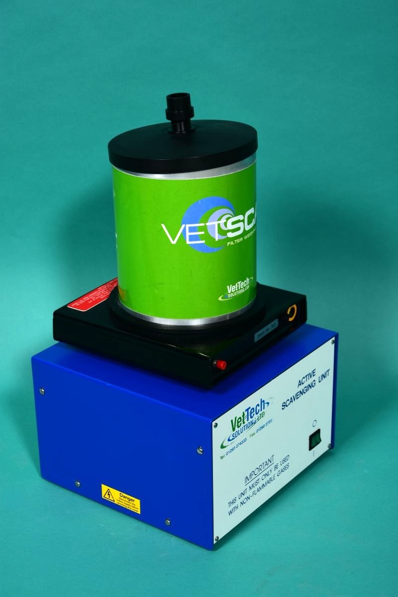 VetTech VetScav Narkosegasabsaugung - Seitenansicht