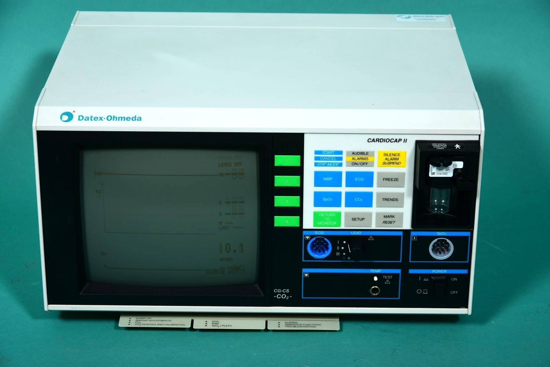 DATEX Cardiocap 2 CG-CS CO2 Monitor - Frontansicht DATEX Cardiocap 2 CG-CS CO2 Monitor - Frontansicht