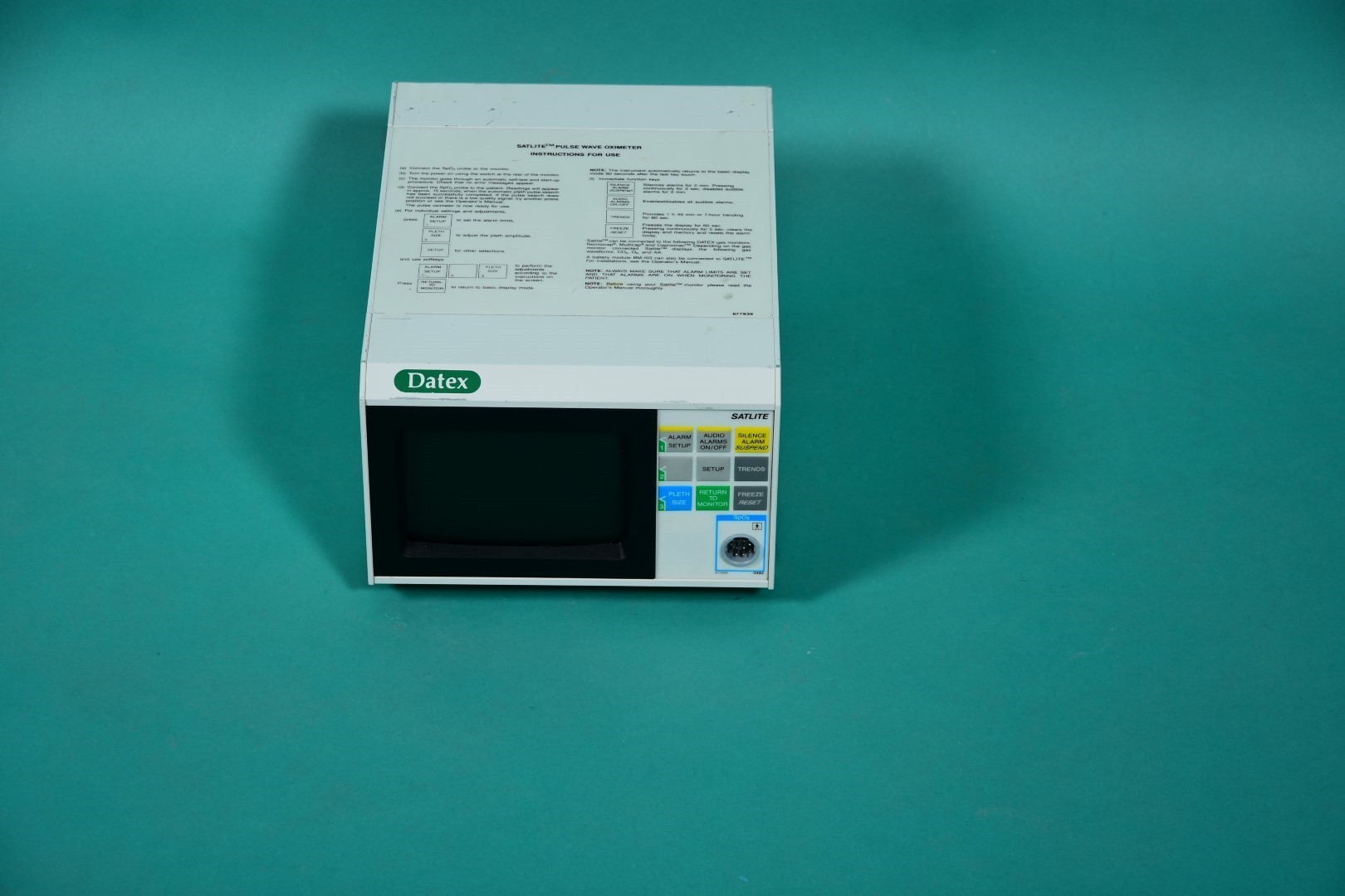 DATEX SATLITE SpO2 monitor