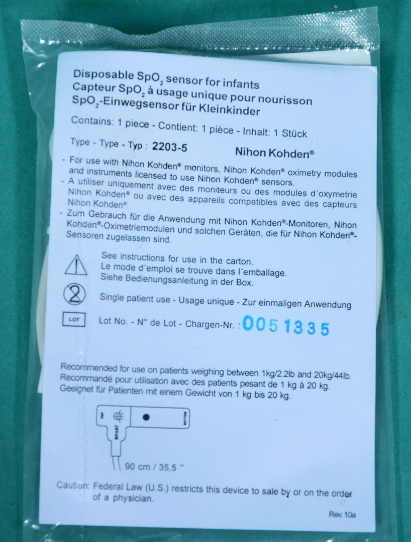 NUOVA S-D13/I Einwegpulsoxy- metrie-Sensor f. Nihon Kohden