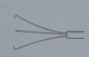 Probe Excision Forceps, tripple gripper,