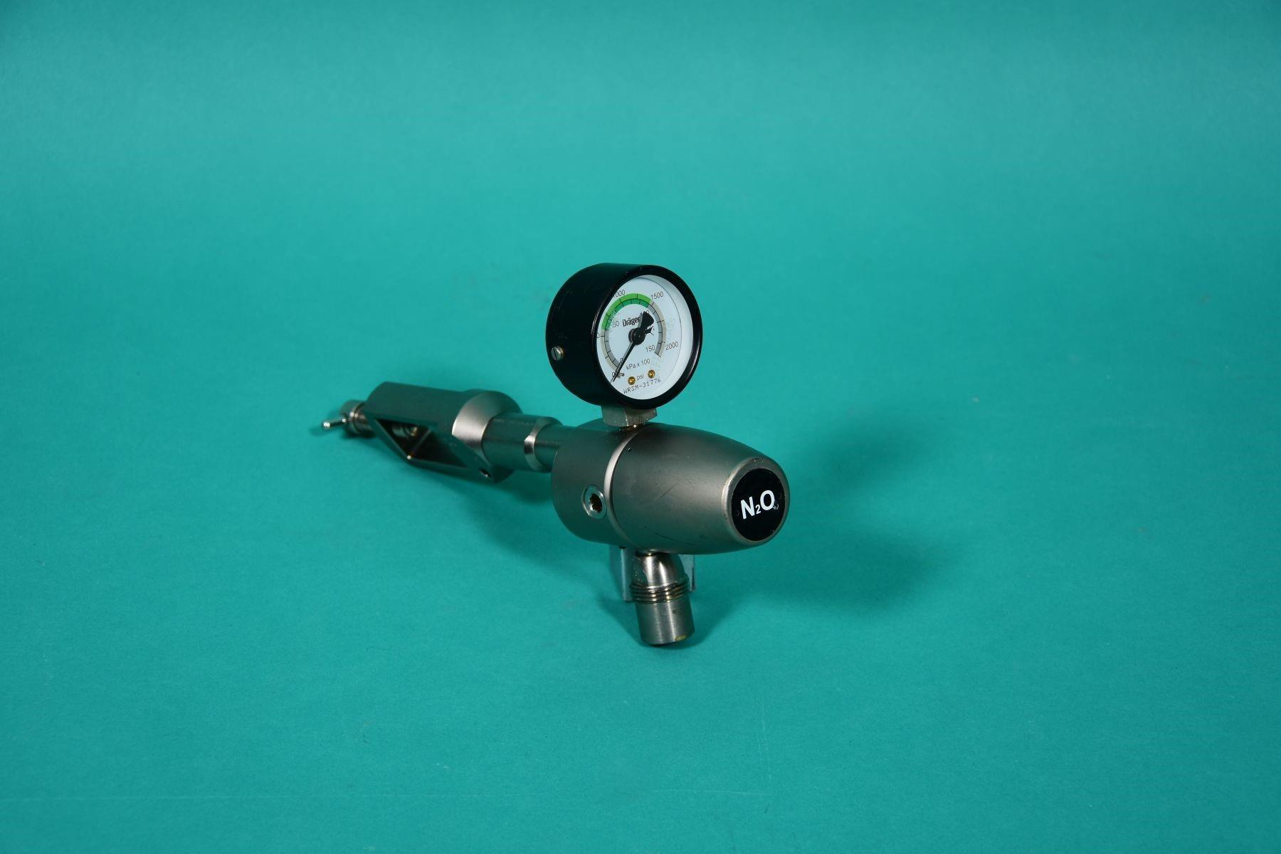 DRÄGER pressure reducer N2O, pin index, NIST,